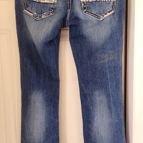 MISS ME SIZE 28 BOOTCUT ONLY ONCE.. LOTS OF BLING💞💞💞 - Picture 5 of 9